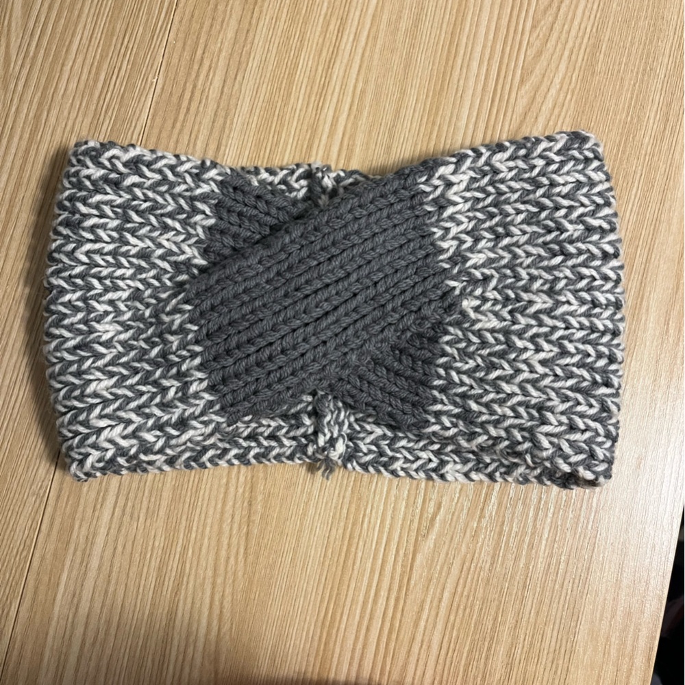 Gray Knit warm headband